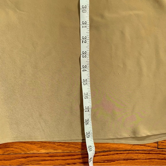 AllSaints Tierny Coni Midi Slip Dress in Metallic Olive Green Size Small - Picture 7 of 9